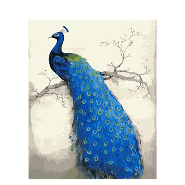 

paintings painting by number birds animal oil picture on canvas with frame handmade acrylic paint for drawing color diy kit adults art