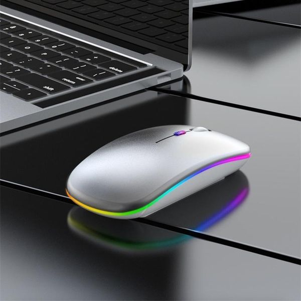 

mice bluetooth 5.1 + 2.4ghz wireless computer mouse with backlight ultra-thin 500mah rechargeable 1600dpi poelectric gaming