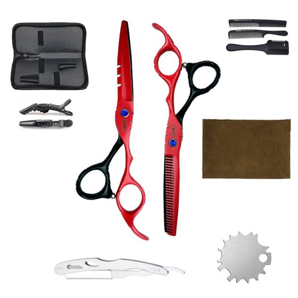

hair scissors 6" 17cm 440c barber cutting shears thinning professional stainless steel styling tool