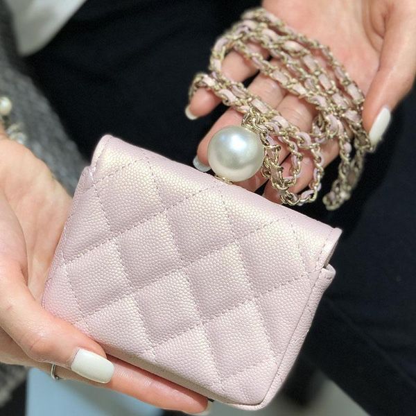 

luxury handbags and storage 2021 classic necklace tiny bags shoulder women wallet pocket purse wallets desi