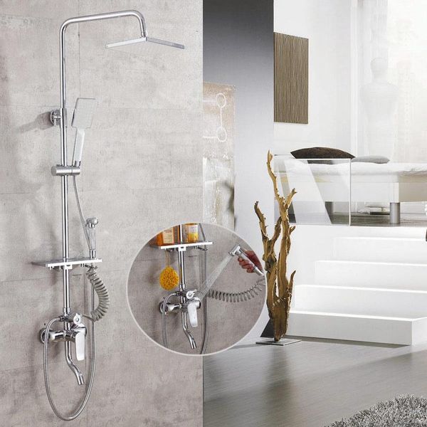 

shower four-speed wall-mounted and cold mixed water bath pressurized set bathroom sets