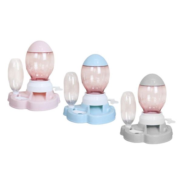 

cat bowls & feeders 2.2l large capacity dual-use automatic pet cats feeder with 600ml water dispenser dog food bowl drinking pets supplies