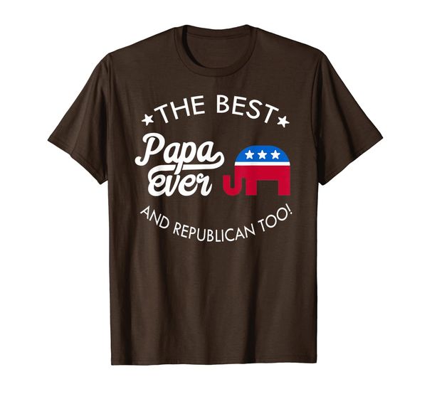 

republican gift, papa shirt, White;black