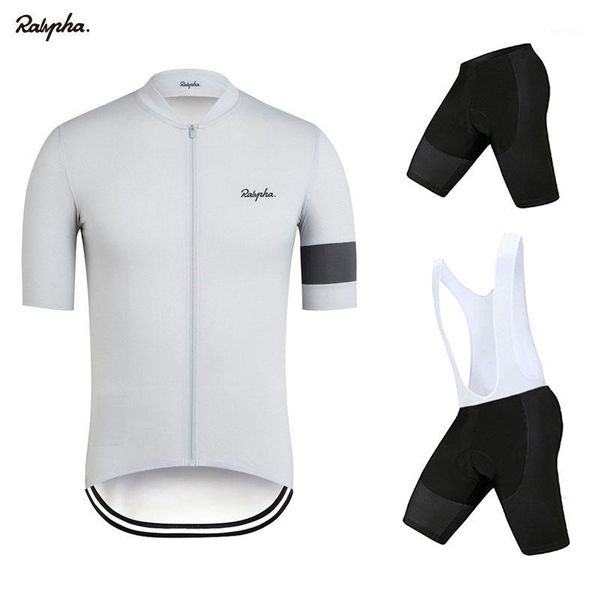 

ralvpha pro cycling jersey sets summer short sleeve clothing riding sports breathable bib shorts bike clothes wear mtb1, Black;blue