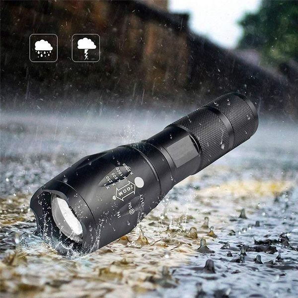 

led ultra bright waterproof mini torch zoomable 18650 rechargeable battery for camping tactical flashlights torches