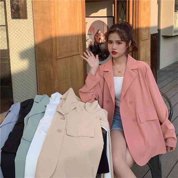 

women's jackets coats thin black korean loose temperament casual small suit xbbc, Black;brown