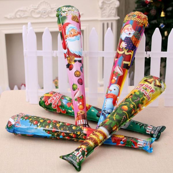 

party favor 5pcs christmas decoration inflatable rocking stick kids toy chlidren gift random