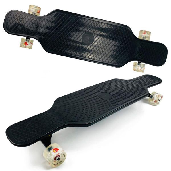 

31.5 inch mini longboard skateboard cruiser flat board 4 wheels teenager sidewalk skating street beginner light weight skateboarding