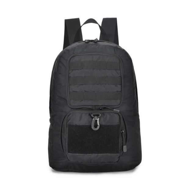 

25-30l running bags backpack ultralight folding backpack black army bag lightweight backpacks camping molle rucksack waterproof