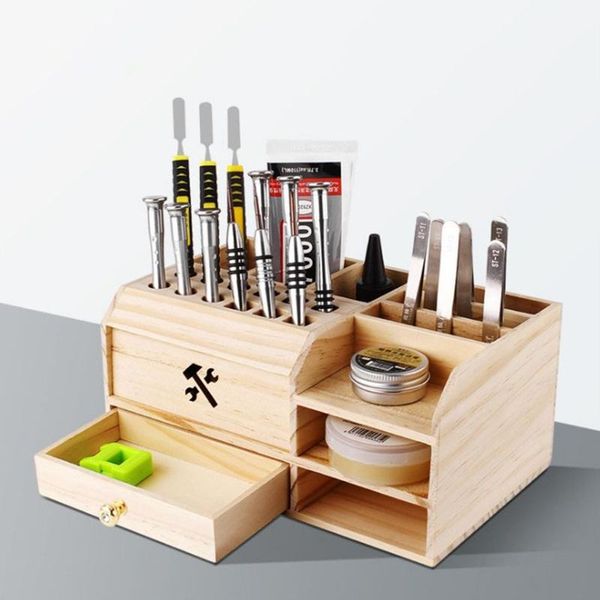 

tool organizers sturdy wooden storage organizer with drawer multi-functional artist box for tools and sundries