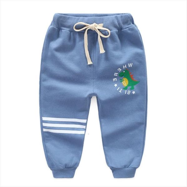 

boys pants girls clothing sweatpants casual cartoon straight drawstring full length baby cotton loose cute sport kids tousers, Blue