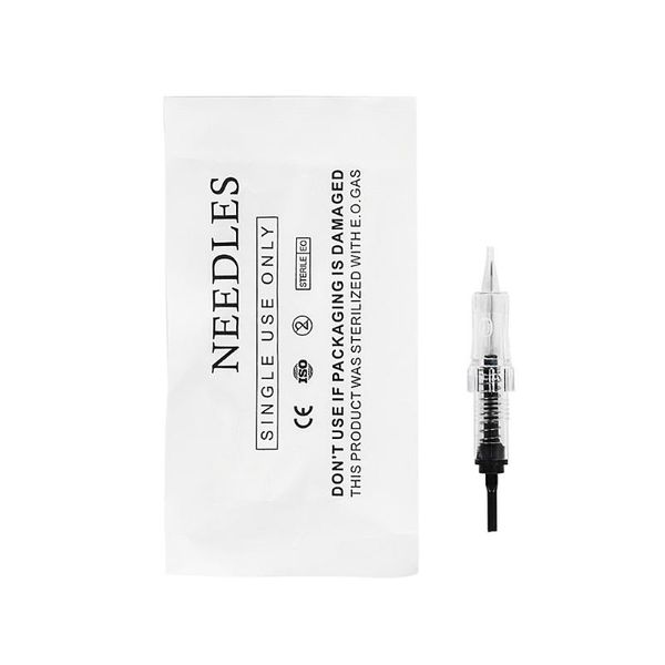 

tattoo needles black pigment cartridges professional permanent makeup assorted disposable sterilized round liner