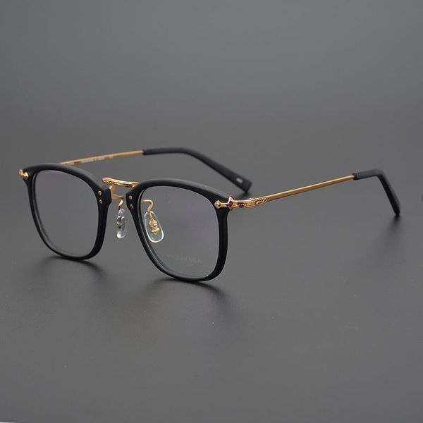 Mode Sonnenbrillen Rahmen Titan Brille Rahmen Männer Acetat Retro Lesen Rezept Brillen Frauen Vintage Myopie Optische