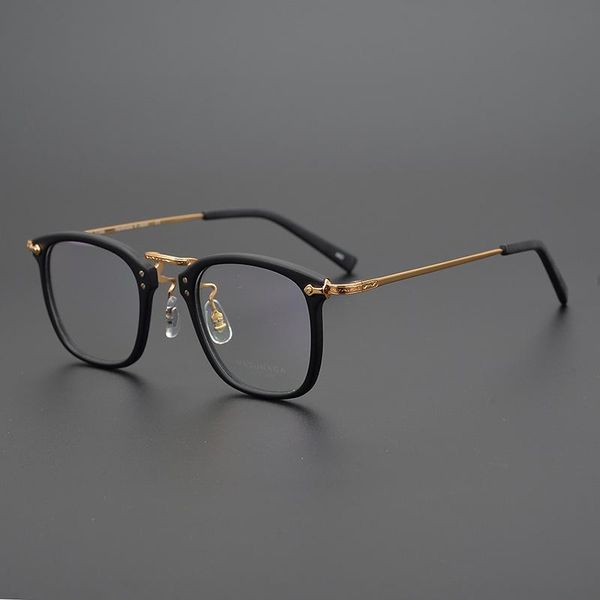 

fashion sunglasses frames titanium glasses frame men acetate retro reading prescription eyeglasses women vintage myopia optical, Black