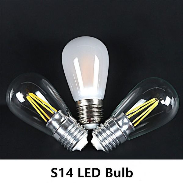 

bulbs s14 bulb 2w 4w colorful incandescent w-filament warm white light glass screw replace energy saving 20 pcs