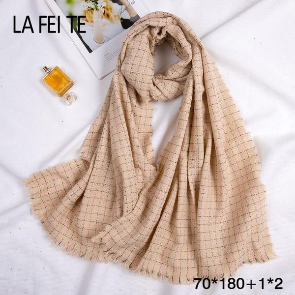 

scarves winter 100% wool scarf women hijab stole foulard femme long pashmina plaid blanket cashmere shawl luxury ladies 2021, Blue;gray