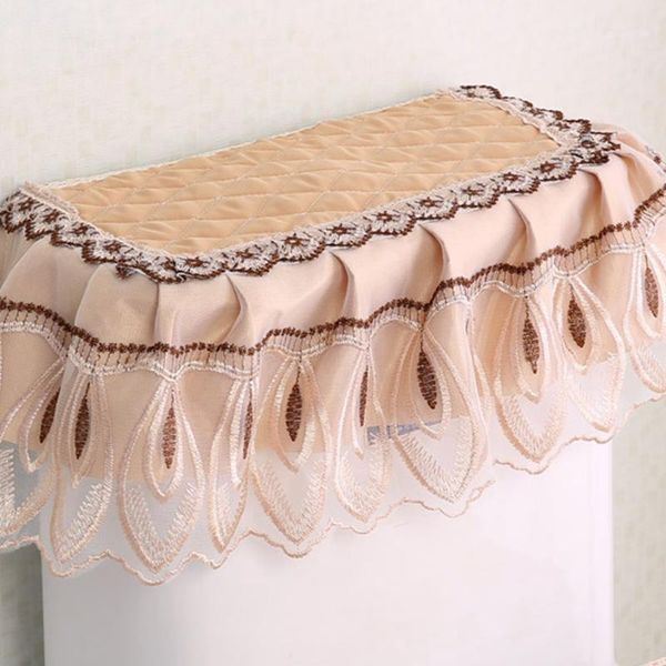 

toilet seat covers 3pcs cover set winter home decoration protect soft dustproof warm bathroom floral lace u shaped fabric mat1