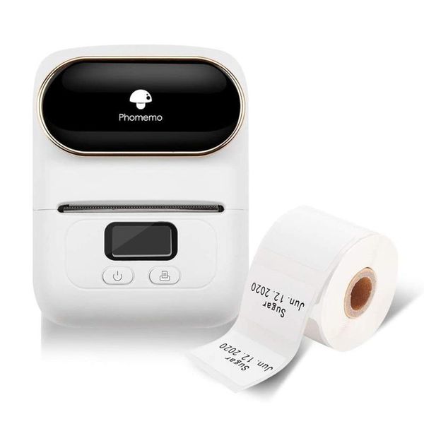 

printers phomemo m110 label printer portable mini bluetooth wireless thermal phone po maker pocket mobile handheld