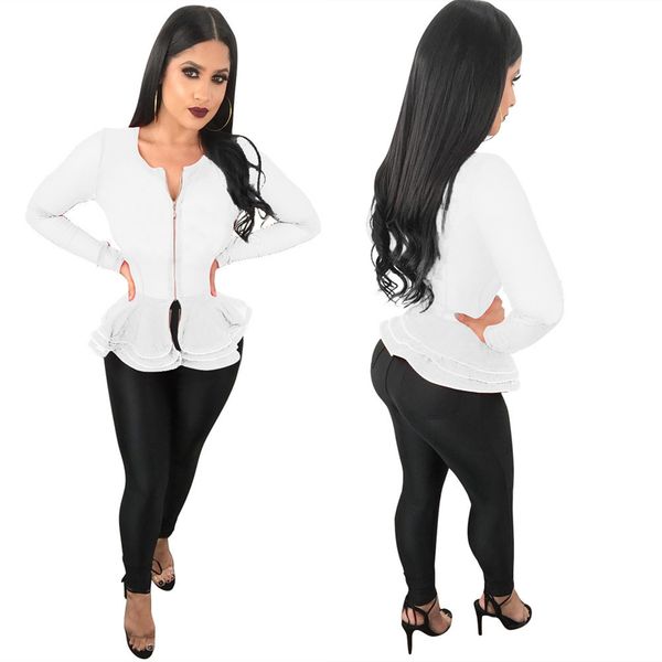 

Womens Designer Tshirts Fashion Long Sleeve V Neck Slim Womens Top Spring Autumn Ladies Sweet Tee, White