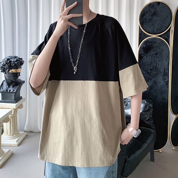 

men hip hop t shirt harajuku loose t-shirt men streetwear summer tees cotton tshirt oversized hiphop, White;black