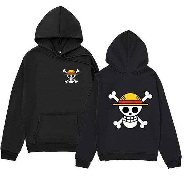 

men's fashion sweater day man pirate king print hoodie street fashion large size hoodies, Black