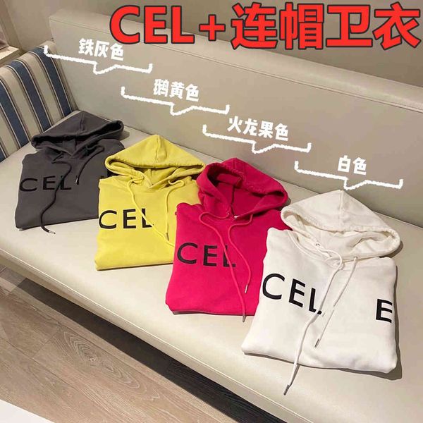 

chaopai cel saijia 21 autumn new solid color capsule sweater couple's simple loose long sleeve casual hoodie, Black
