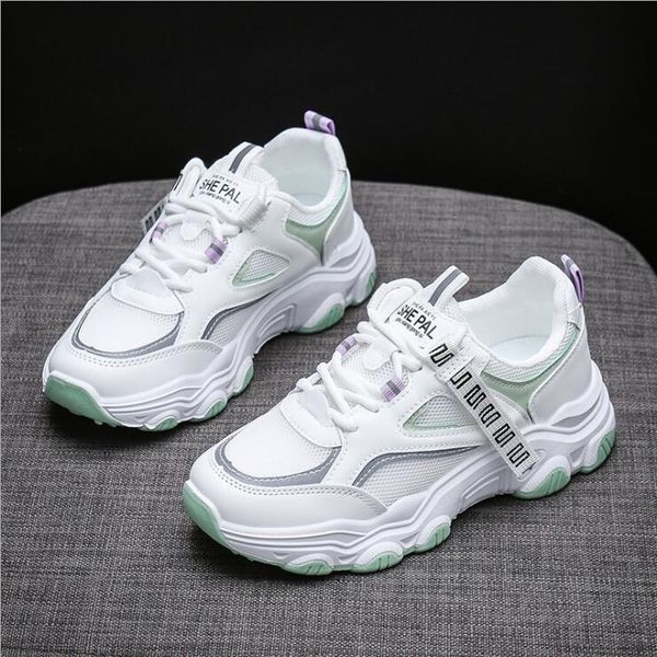 

women shoes 2021 chunky sneakers lady vulcanize shoes femme platform sneakers trainers casual shoes woman brand summer sports, Black