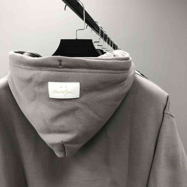 

correct version of fog co branded double hooded plush loose high street sweater for men women in autumn and winter 20aw new couple qkem, Black