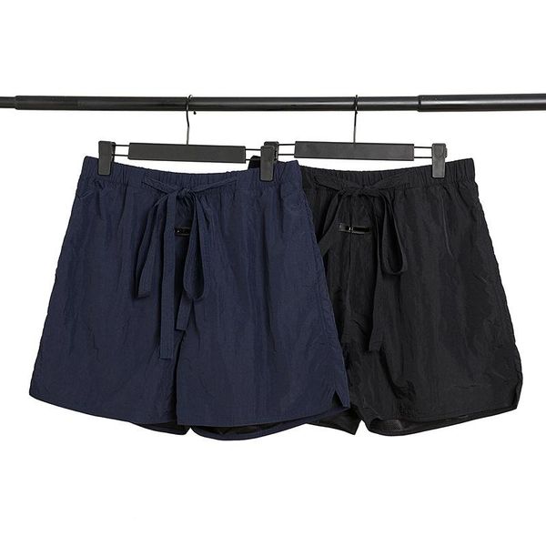 

six collection style fog quick-dry shorts men women logo patched casual nylon inside mesh breathable beach men's, White;black