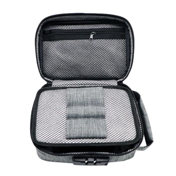 

duffel bags password lock smell-proof travel bag storage case for herbs cigarette