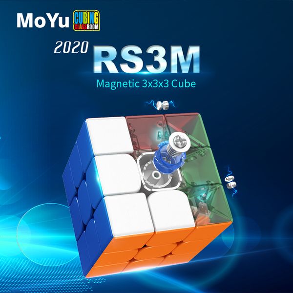 

moyu rs3m 2021 magnetic 3x3x3 magic cube mf3rs3m cubing classroom rs3 m magnets puzzle speed rs3m cube toys for children