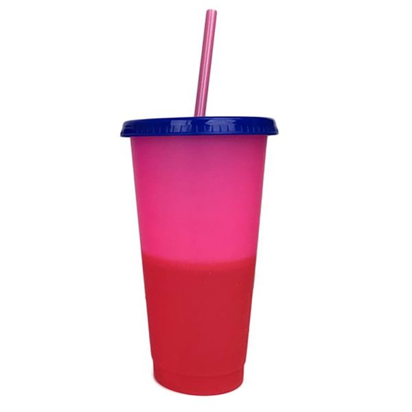 

temperature change color cups cold water cup mug bottles with straw mugs