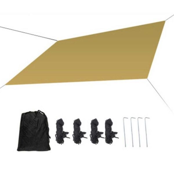 

tents and shelters outdoor four-corner canopy cloth picnic awning waterproof sunscreen shade camping tarp equipment beach tent