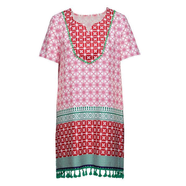 

dresses shengyuan mexican casual national style printed dress, Black;gray