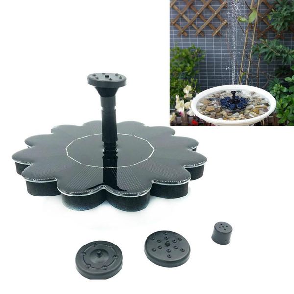 

1set solar floating water fountain for bird bath pumps tanding submersible panel garden decoration decorations