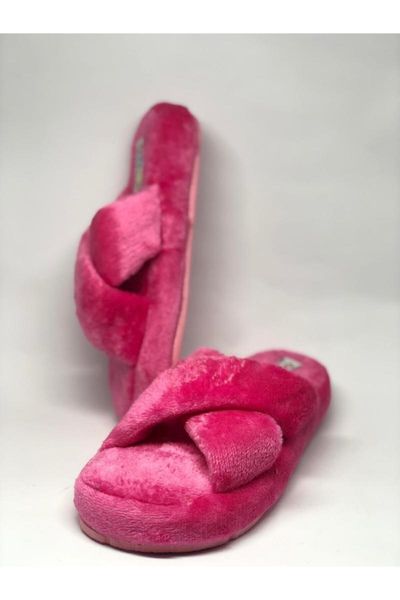 

fluffy slippers, Black