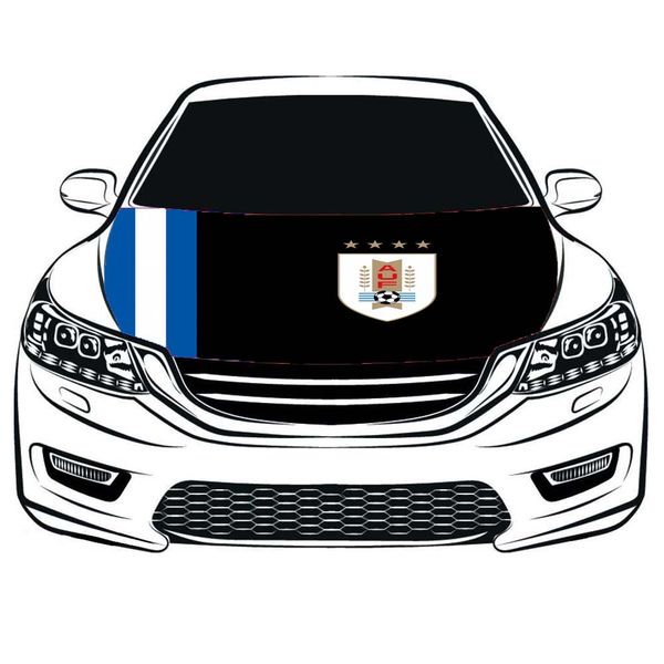 

uruguay national team car hood cover flags3.3x5ft 100%polyester,engine elastic fabrics can be washed, bonnet banner