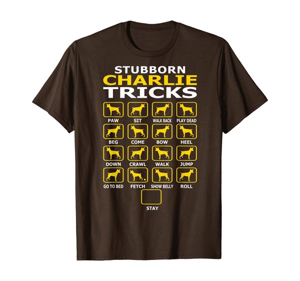 

Stubborn Charlie Rat Terrier Dog Tricks Pet Lovers Gift T-Shirt, Mainly pictures