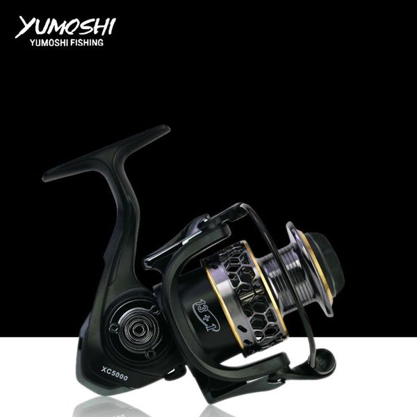 

baitcasting reels yumoshixc 1000-7000 fishing reel eva handle gapless metal spool carp bait casting feeder super power bass pike spinning