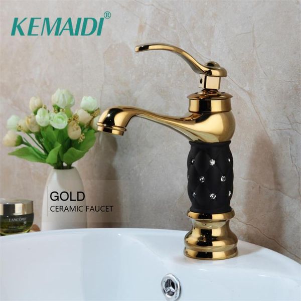 

bathroom sink faucets kemaidi 15 choice basin diamond faucet gold mixer tap single handle cold washbasin yorneiras