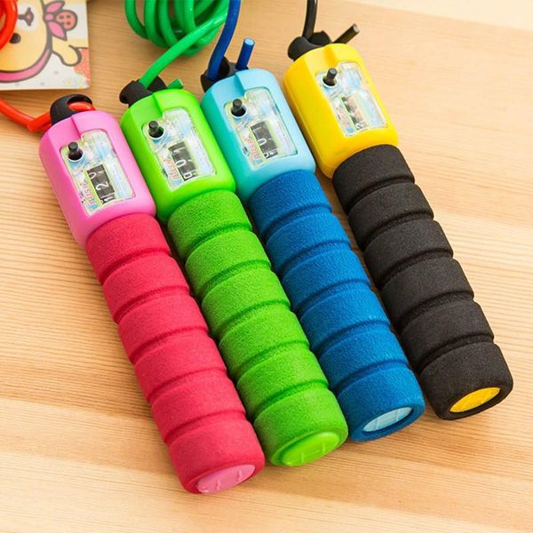 

jump ropes digital counter rope with sponge handle adjustable skipping lose weight professional indoor/outdoor workout fitness