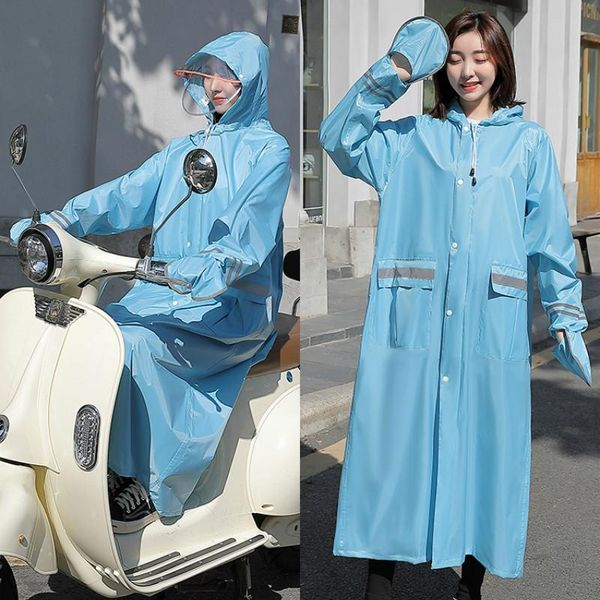 

raincoats rainstorm full body long sleeves single outdoor hiking electric car jas hujan waterproof raincoat di50yy
