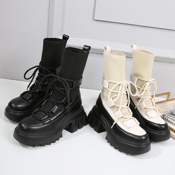 

black boots female women shoes stretch fabric ankle for luxury fashion booties