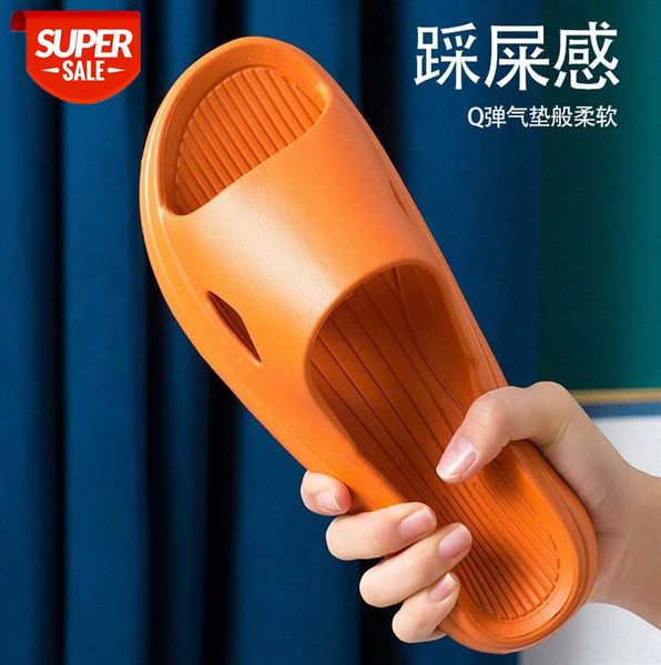 

home slippers women indoor wear non-slip mute waterproof couples bathroom bath soft bottom men's sandals and #m31y, Black