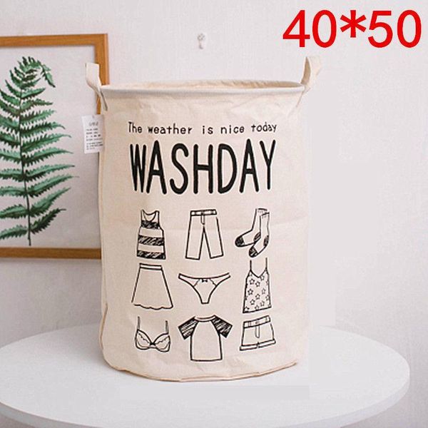 

linen dirty clothes packing basket 1 piece toys organizer cartoon clothing storage home sundries bag bags