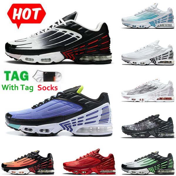 

socks&tag 2022 arrivals turned plus tn 3 mens womens running shoes airsmaxs tennis sports sneakers obsidian all black white off trainers out, White;red