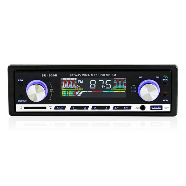 

car audio mp3 player fm radio su-930b stereo bt aux-in u disk 1 din in dash head unit outdoor personal parts decoration