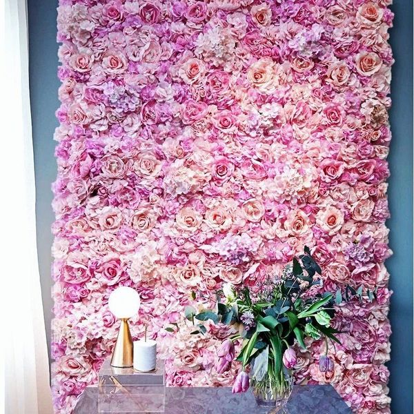 

decorative flowers & wreaths 40x60cm silk rose wall, artificial flowers, diy wedding, wall decoration pography background, hair salon ceilin