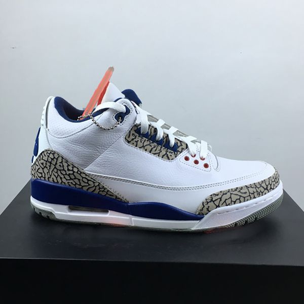 

with box jumpman 3 3s mens boots shoes true blue men trainers sneakers, Black