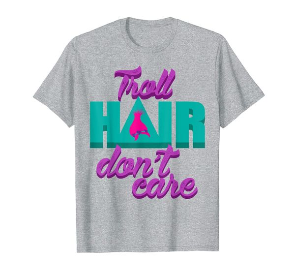 

troll hair don't care shirt for messy hairstyle men women, White;black